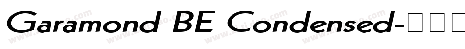 Garamond BE Condensed字体转换